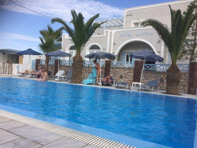 Alkyon Hotel Kamari  Bagian luar foto