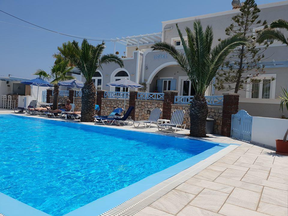 Alkyon Hotel Kamari  Bagian luar foto